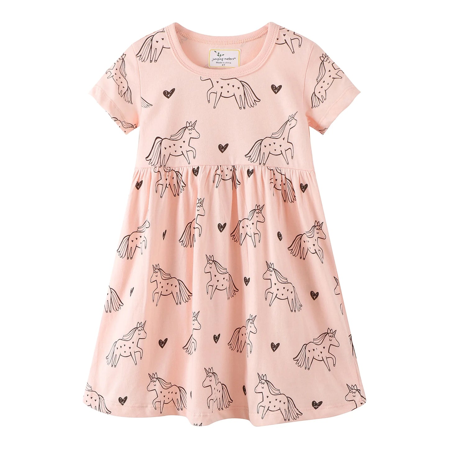 Girls Unicorn Print Dress
