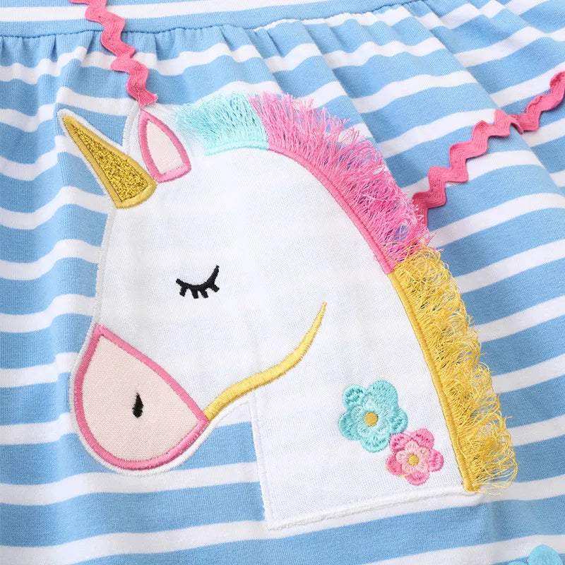 2-7T Girls Unicorn Purse Dress