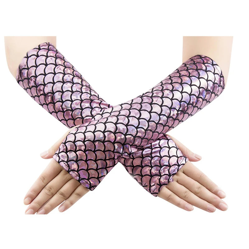 Women Mermaid Cosplay Gloves