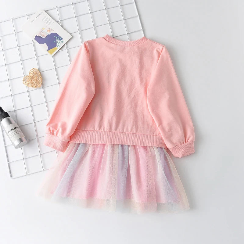 Unicorn Tulle Sweater Dress