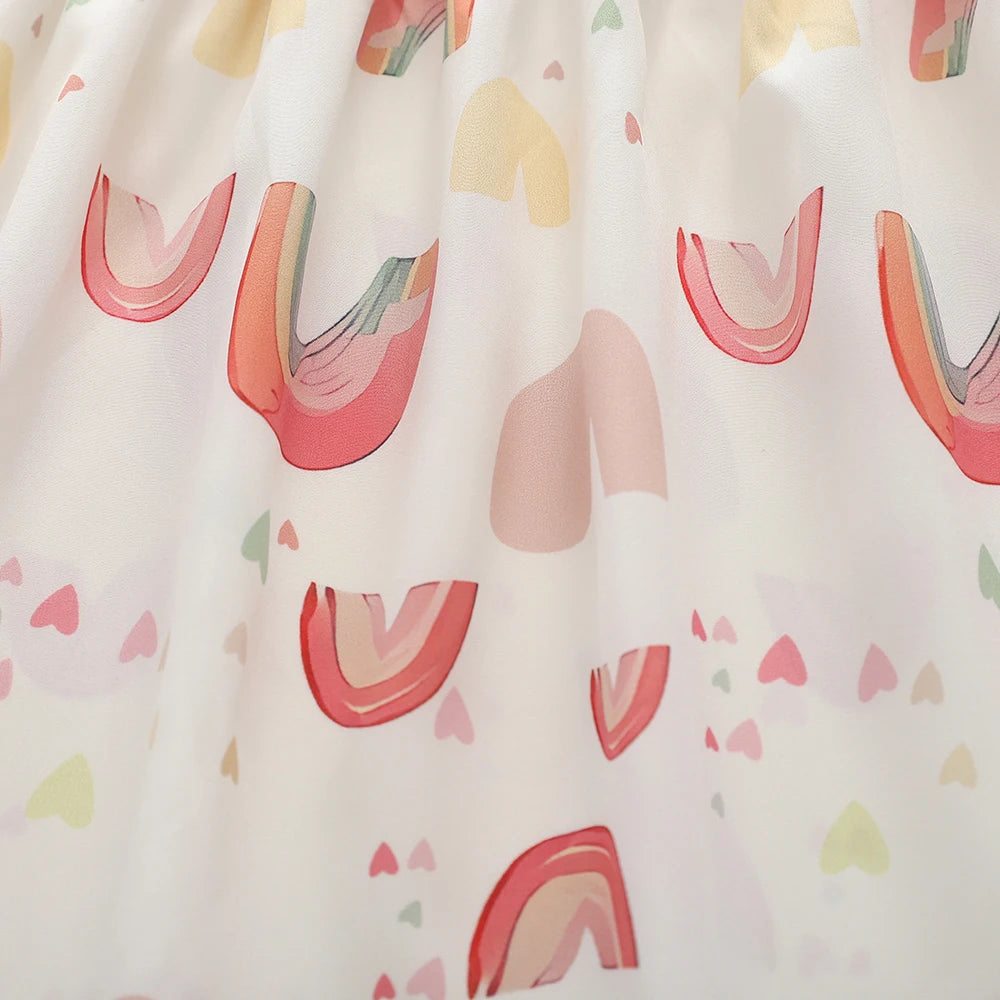 Kids Watercolor Rainbow Dress
