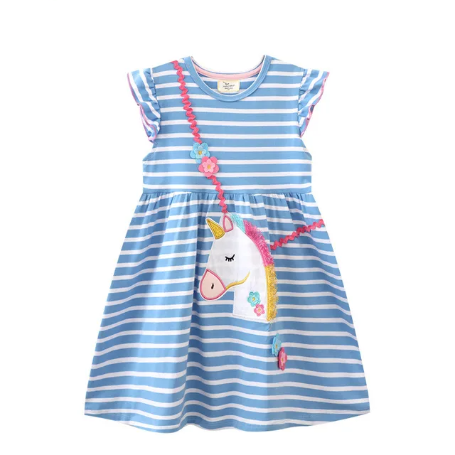 2-7T Girls Unicorn Purse Dress