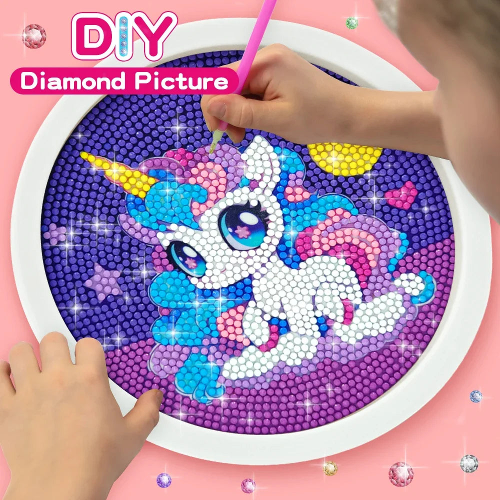 DIY Unicorn Diamond Circle Painting Set