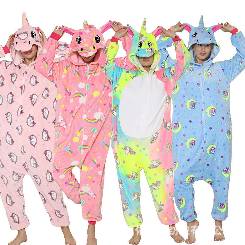 Adult Unicorn Onesie Glow in Dark pajamas and costumes 100 Unicorns