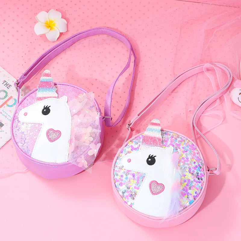 Glitter Unicorn Mini Shoulder Purse