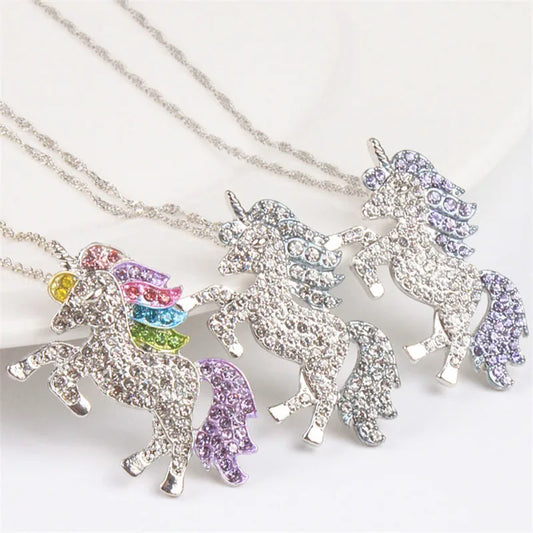 Bedazzled Unicorn Necklace