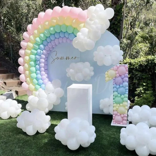 233Pcs Rainbow Balloon Arch Garland Kit