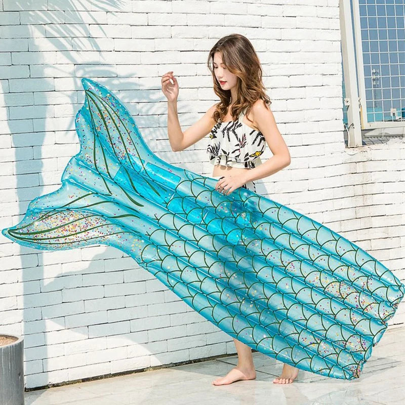 Inflatable Mermaid Lounger Pool Float