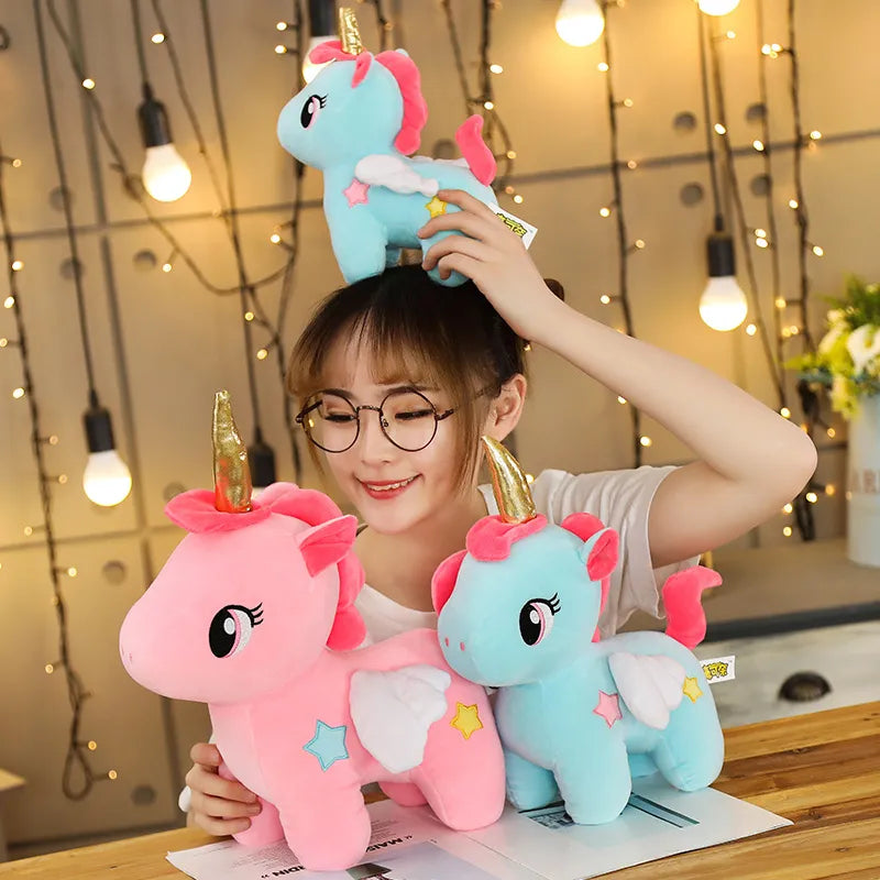 Kawaii Unicorn Plushy Toy With Wings