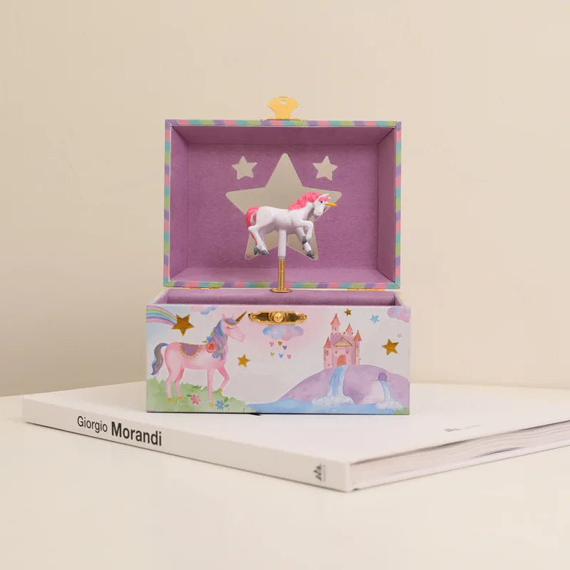 Cute Unicorn Music Jewelry Box