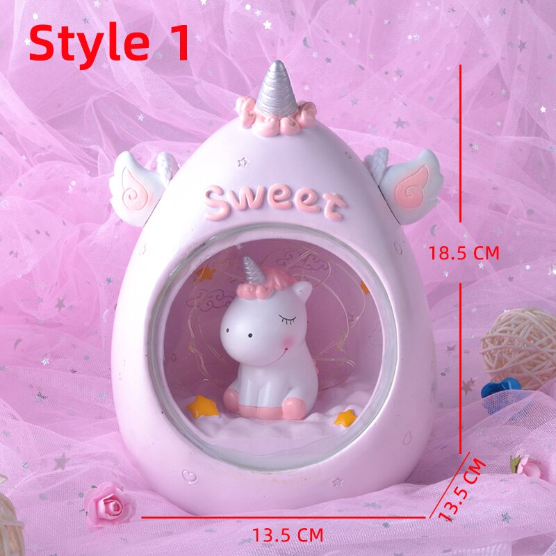 Sweet Unicorn Night Light with Rope