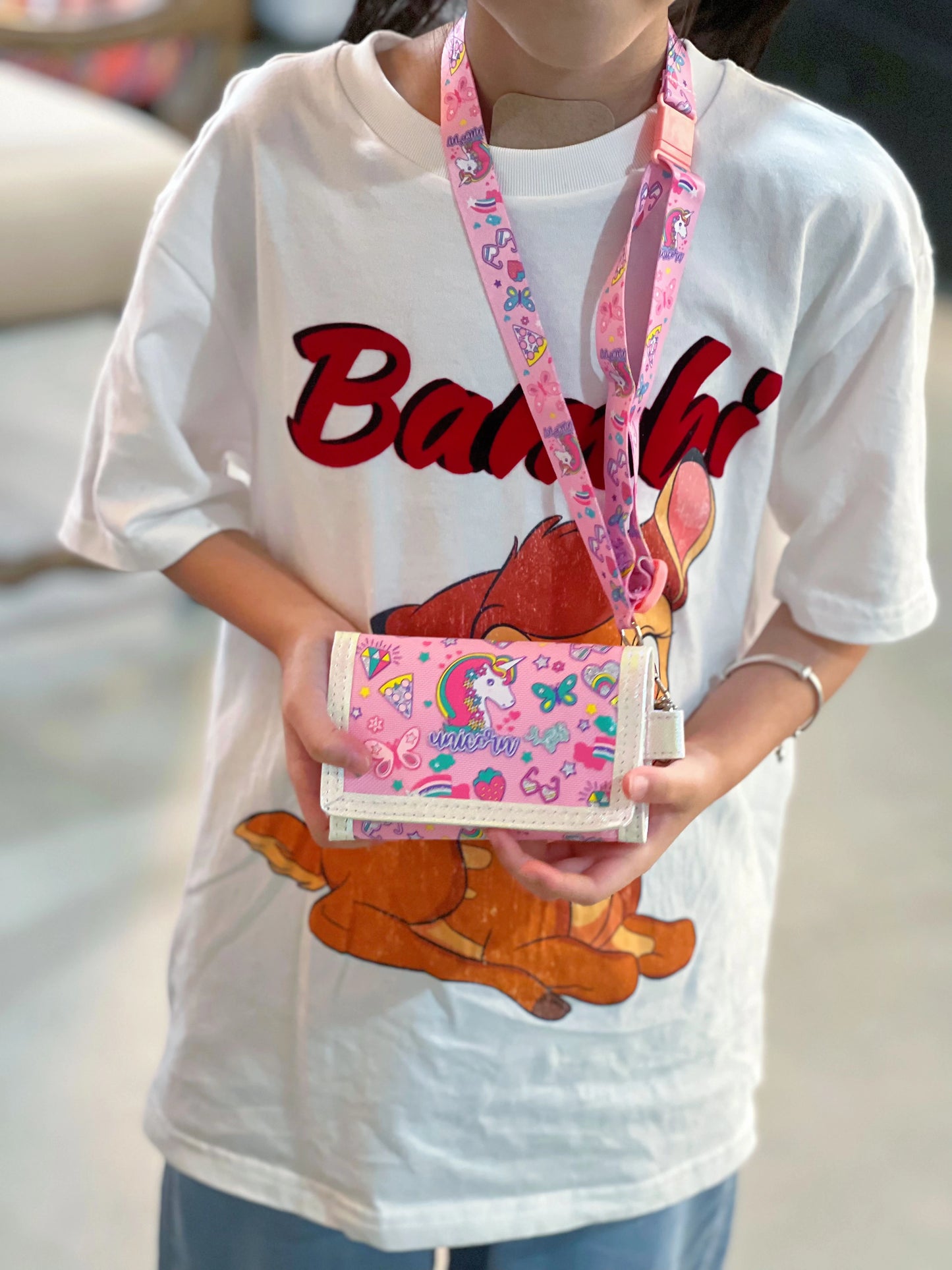 Unicorn Wallet with Lanyard Strap