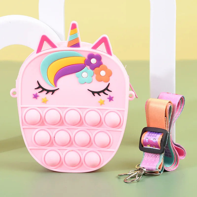 Unicorn Push-Pop Fidget Purse