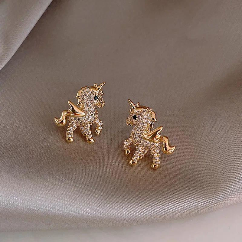 Sparkling Unicorn Studs