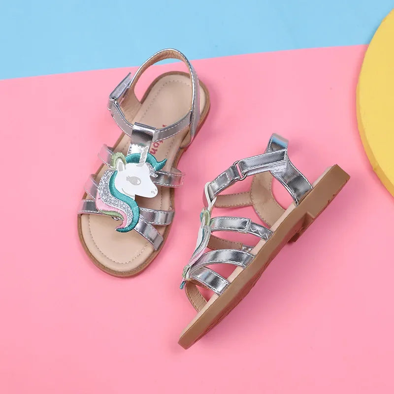 Girls Dressy Unicorn Sandals