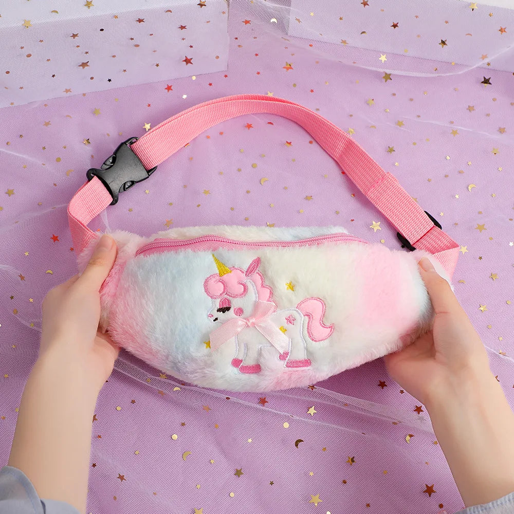 Fluffy Unicorn Children's Fanny Pack