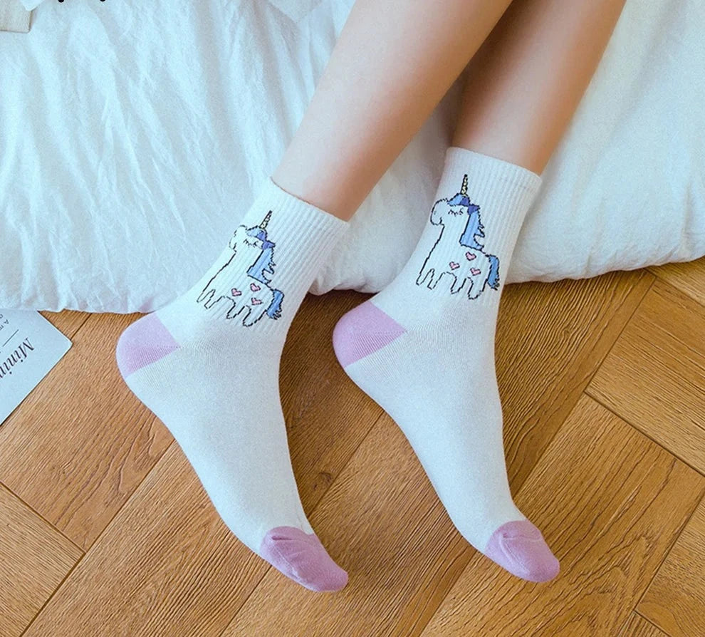 Cute Unicorn Women Socks