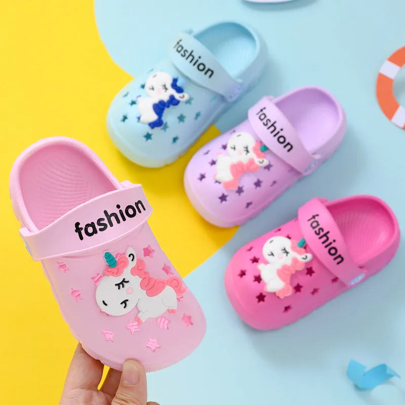 Kids Pastel Unicorn Crocs