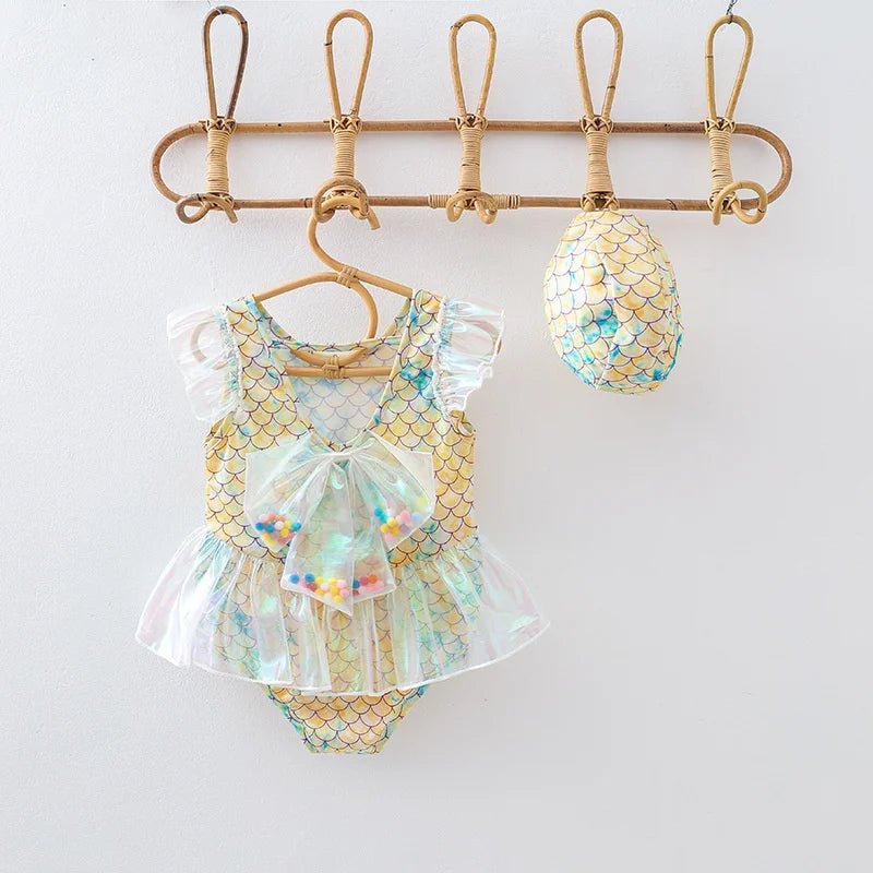 Kids Mermaid Princess One-piece Swimsuit