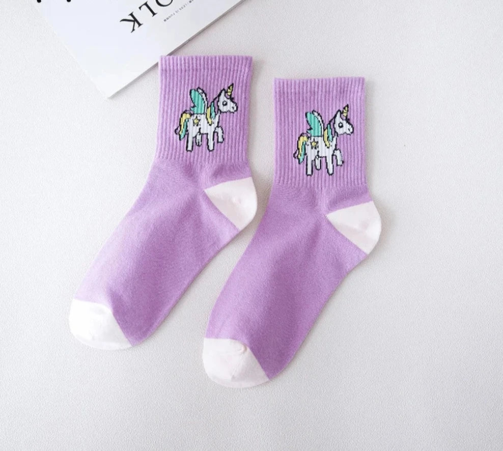 Cute Unicorn Women Socks