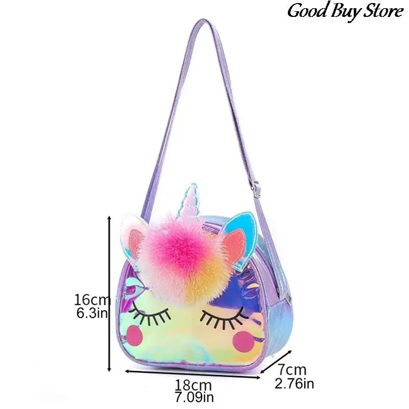 Unicorn Pompom Shoulder Bag