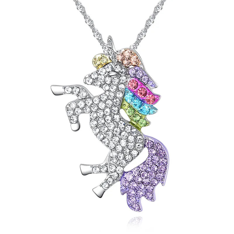 Bedazzled Unicorn Necklace