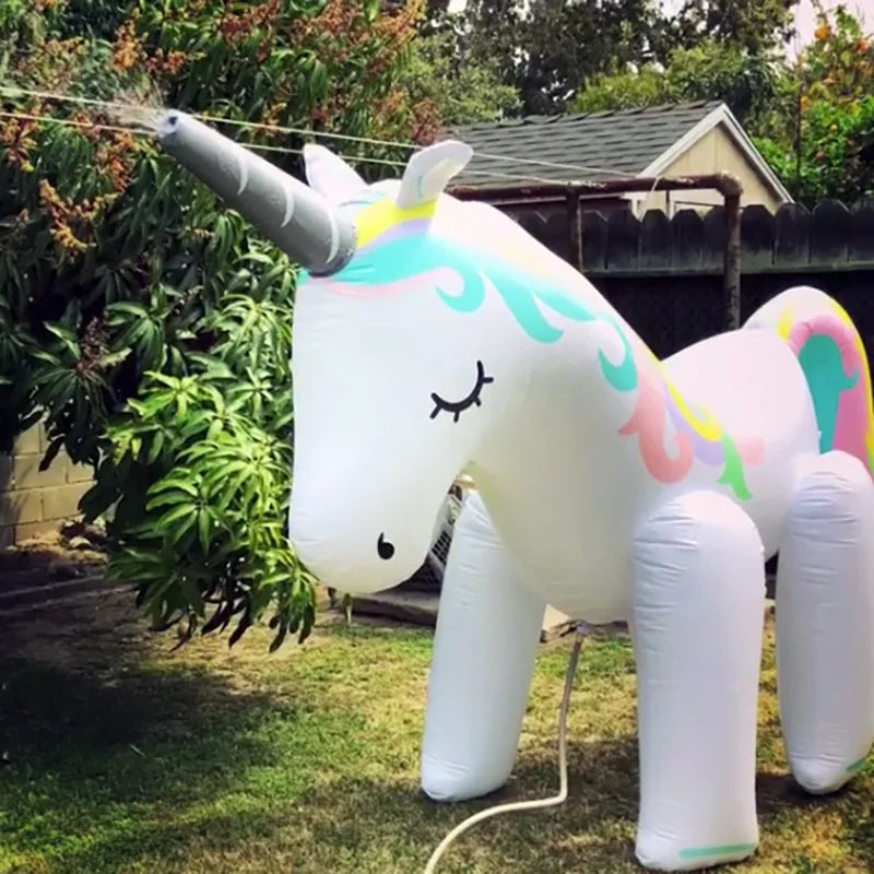 Inflatable Unicorn Water Sprinkler Toy