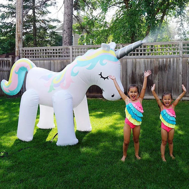 Inflatable Unicorn Water Sprinkler Toy