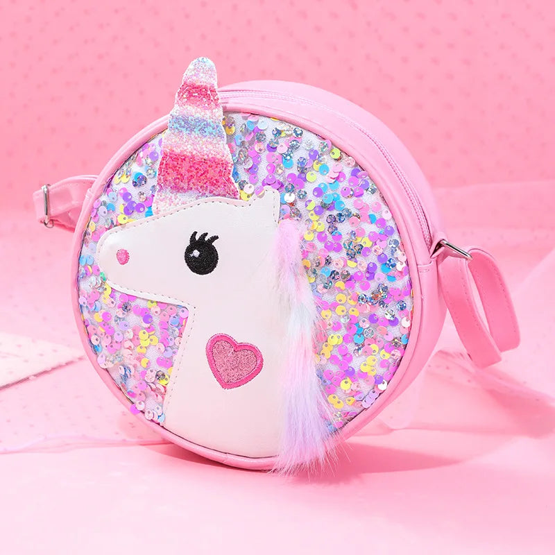 Glitter Unicorn Mini Shoulder Purse