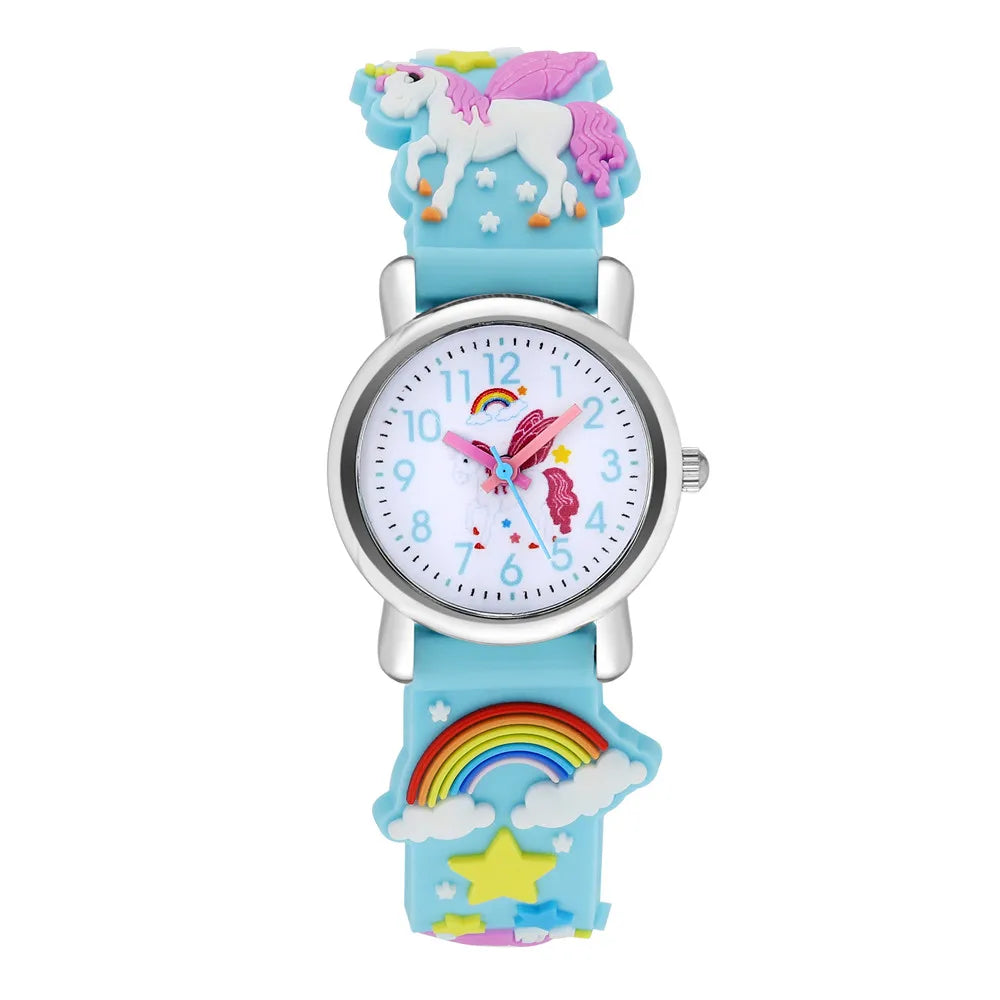 Cute Rubber strap Unicorn watch