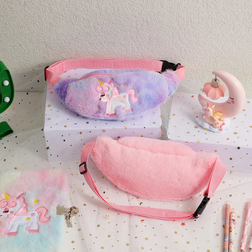 Fluffy Unicorn Children's Fanny Pack