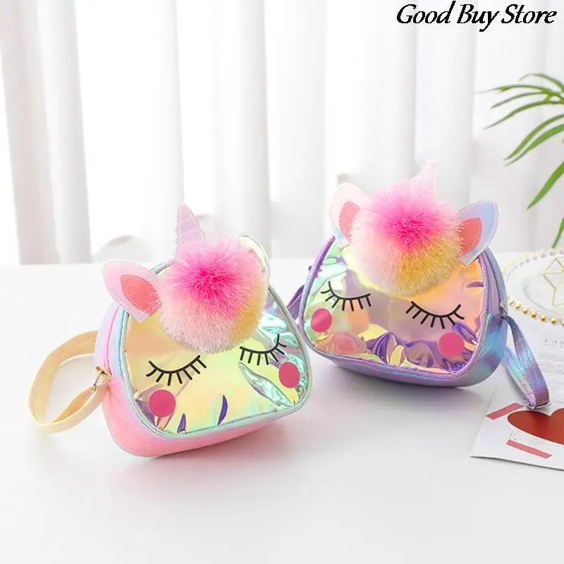 Unicorn Pompom Shoulder Bag