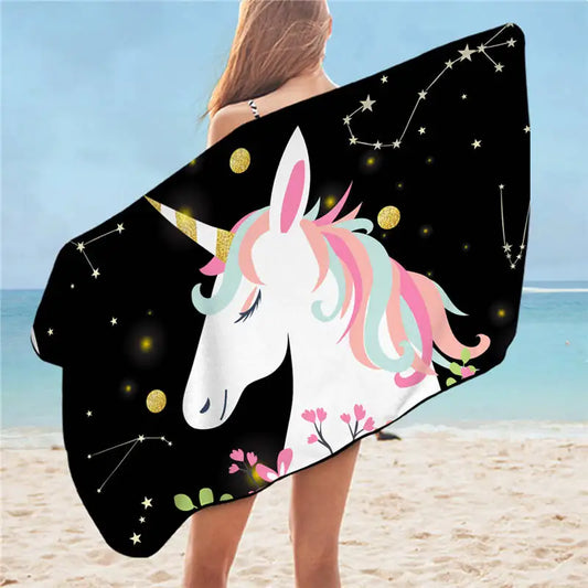 Cute Cartoon Unicorn Towels