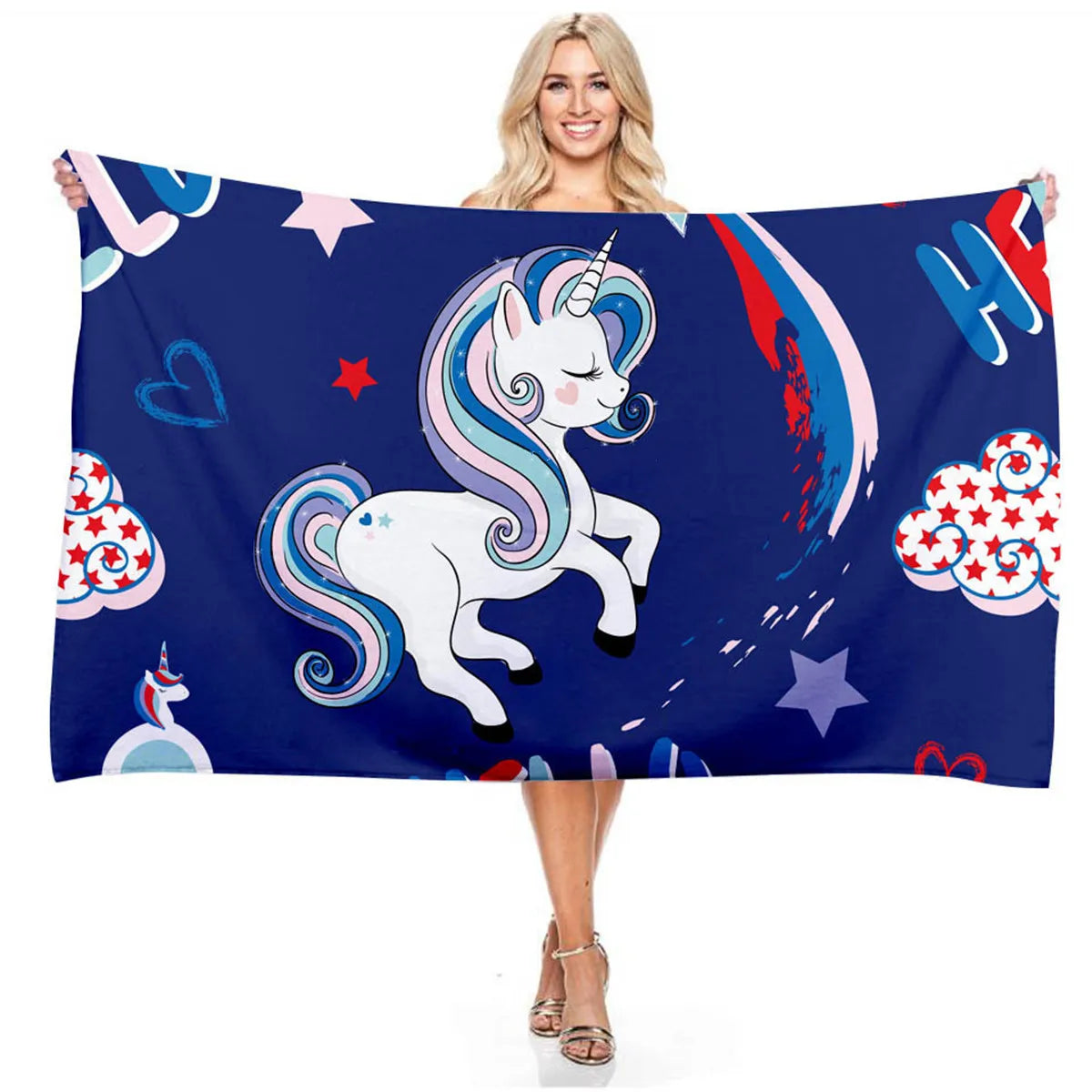 Unicorn Graphics Beach and Pool Towels