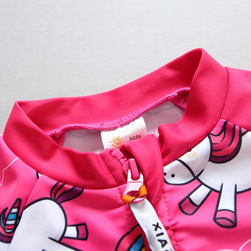 Babies Magic is Real Unicorn Zip Up Swimsuit