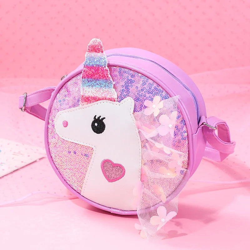 Glitter Unicorn Mini Shoulder Purse