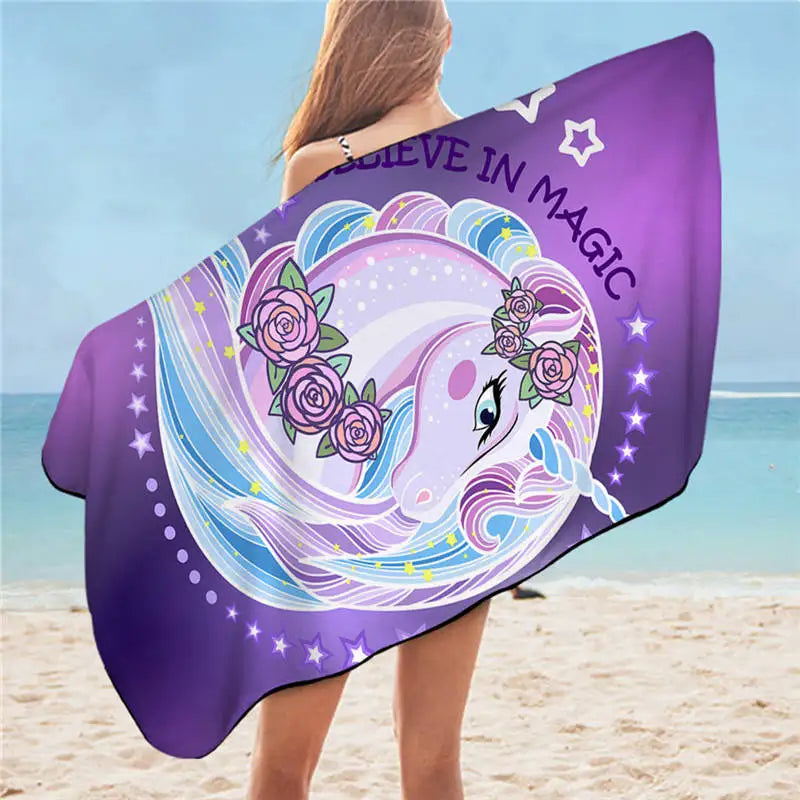 Majestic Unicorn Beach and Pool Towels