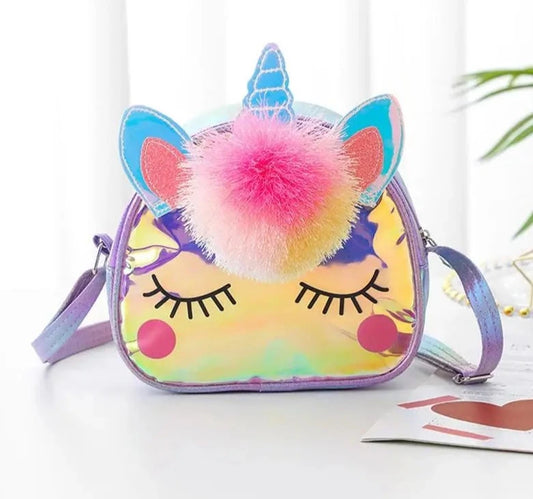 Unicorn Pompom Shoulder Bag