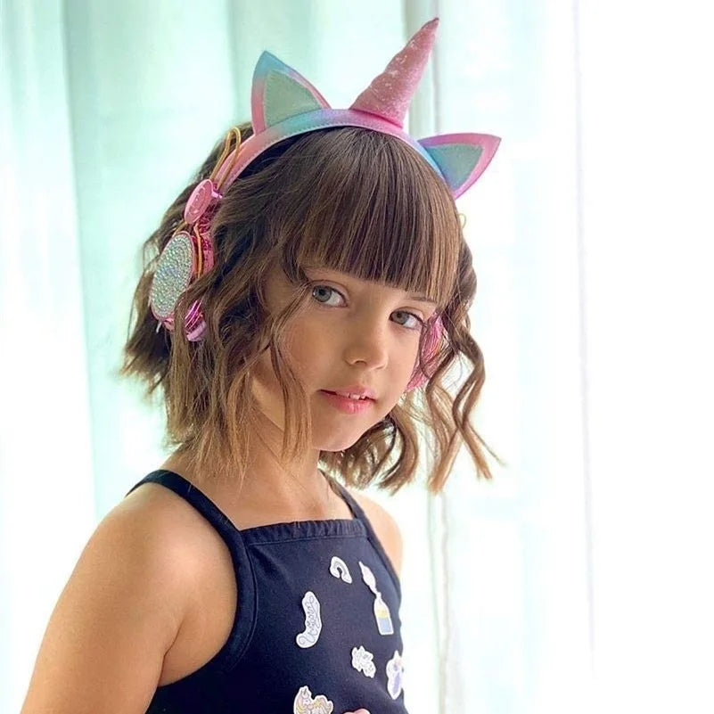 Rainbow Unicorn Wired Headphones