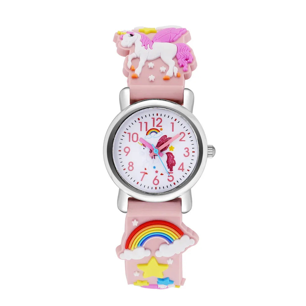 Cute Rubber strap Unicorn watch