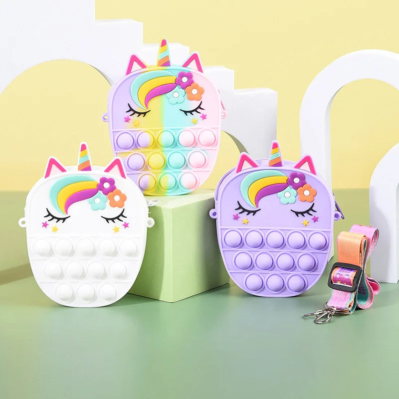 Unicorn Push-Pop Fidget Purse