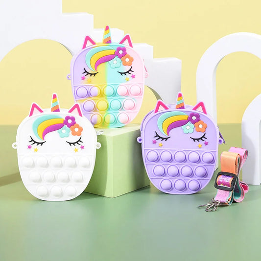 Unicorn Push-Pop Fidget Purse