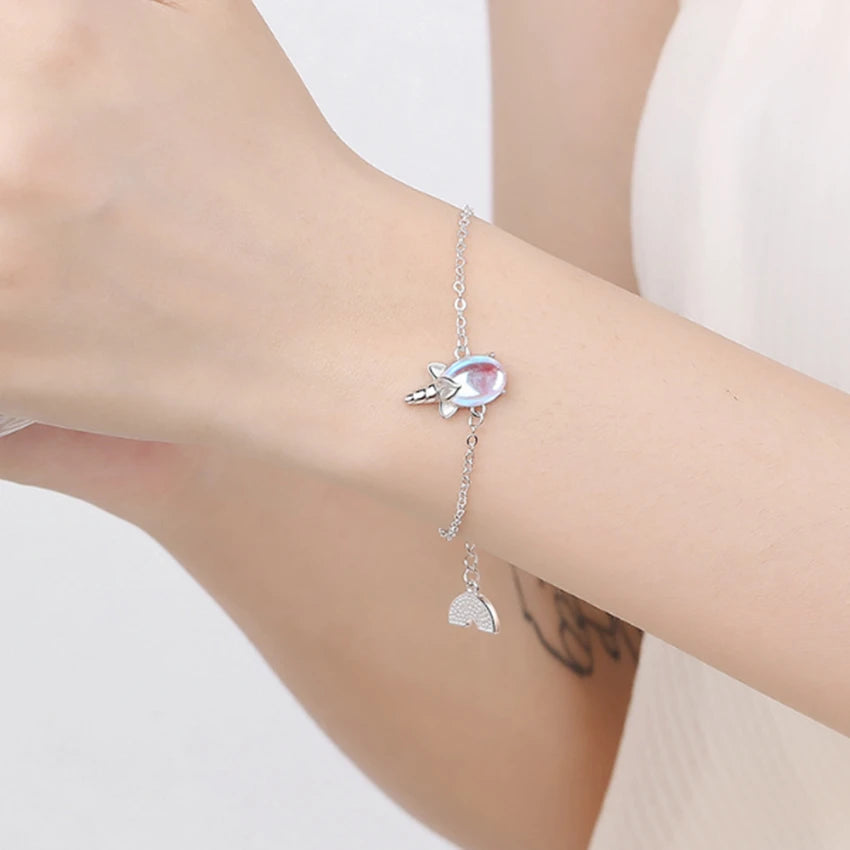 Unicorn Moonstone Bracelet