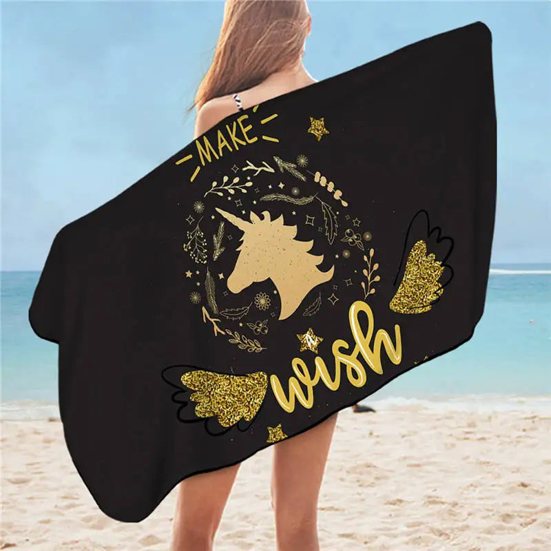 Cute Cartoon Unicorn Towels