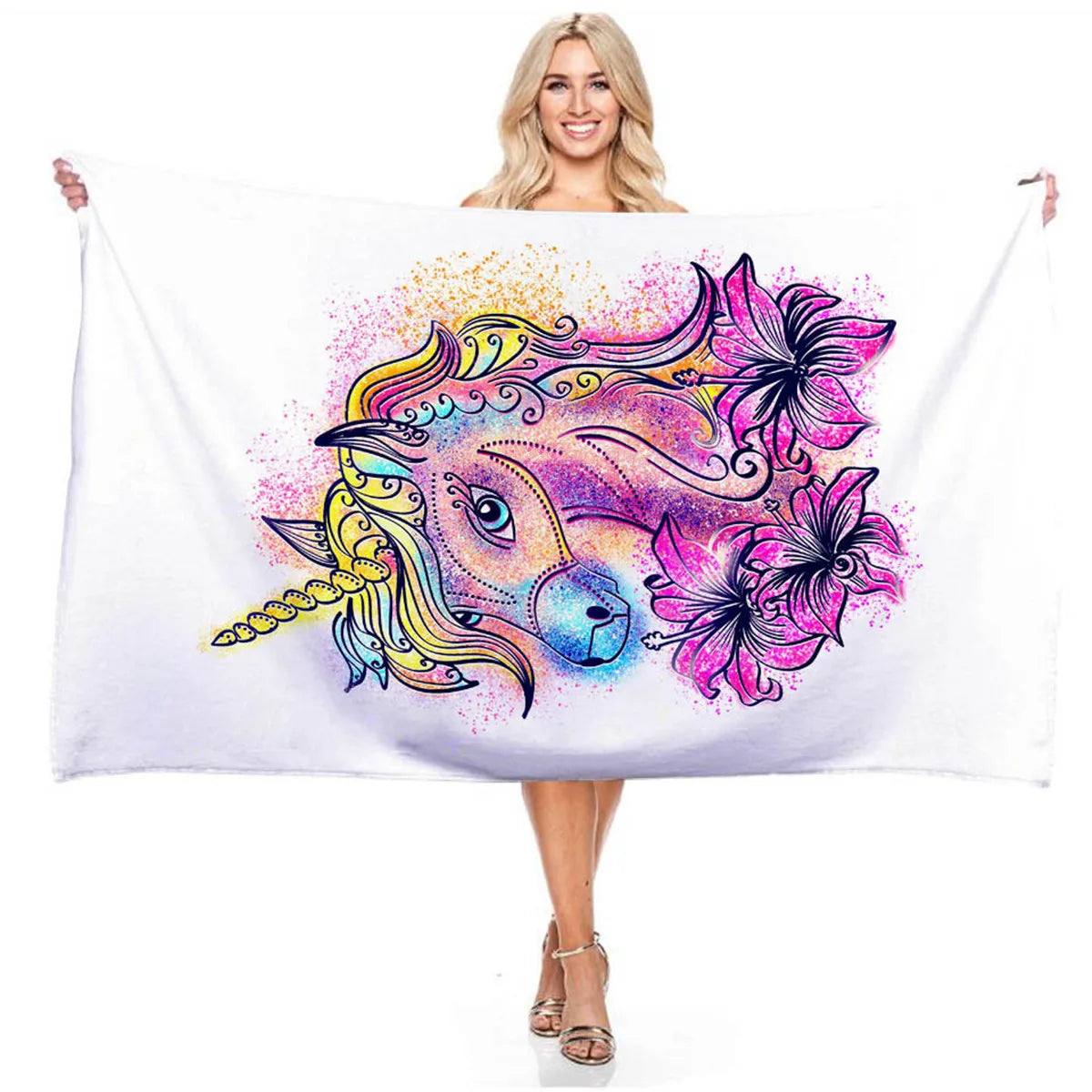 Unicorn Graphics Beach and Pool Towels
