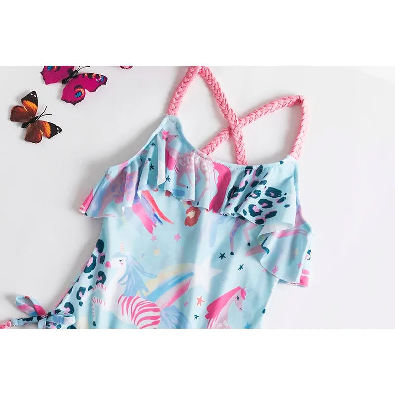 Toddler 6M-5T Kids Unicorn Swimsuit