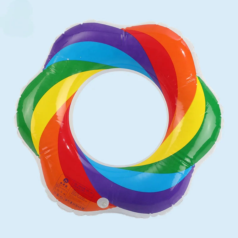 Rainbow Flower Twist Pool Tube