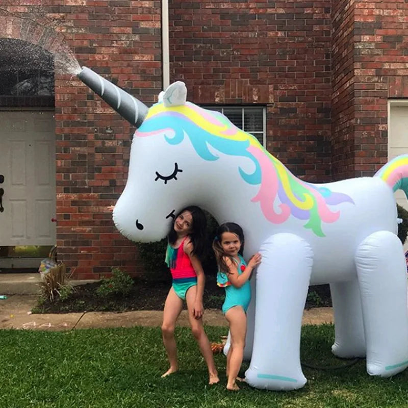 Inflatable Unicorn Water Sprinkler Toy