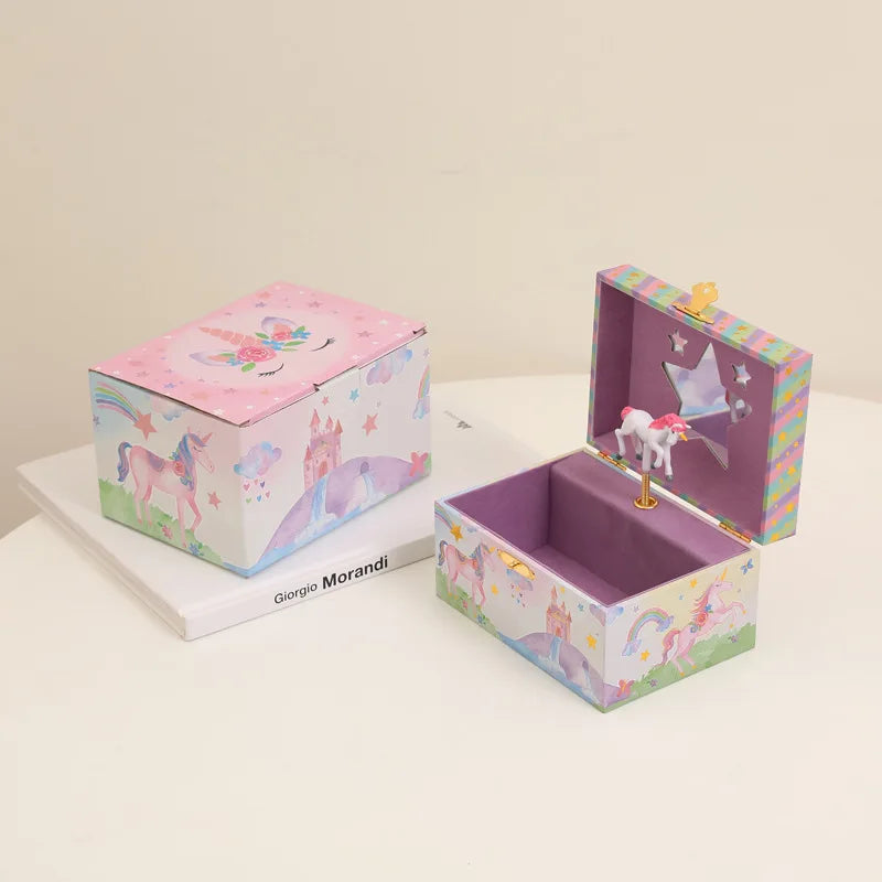 Cute Unicorn Music Jewelry Box