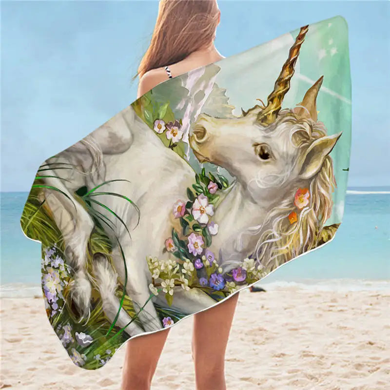 Majestic Unicorn Beach and Pool Towels